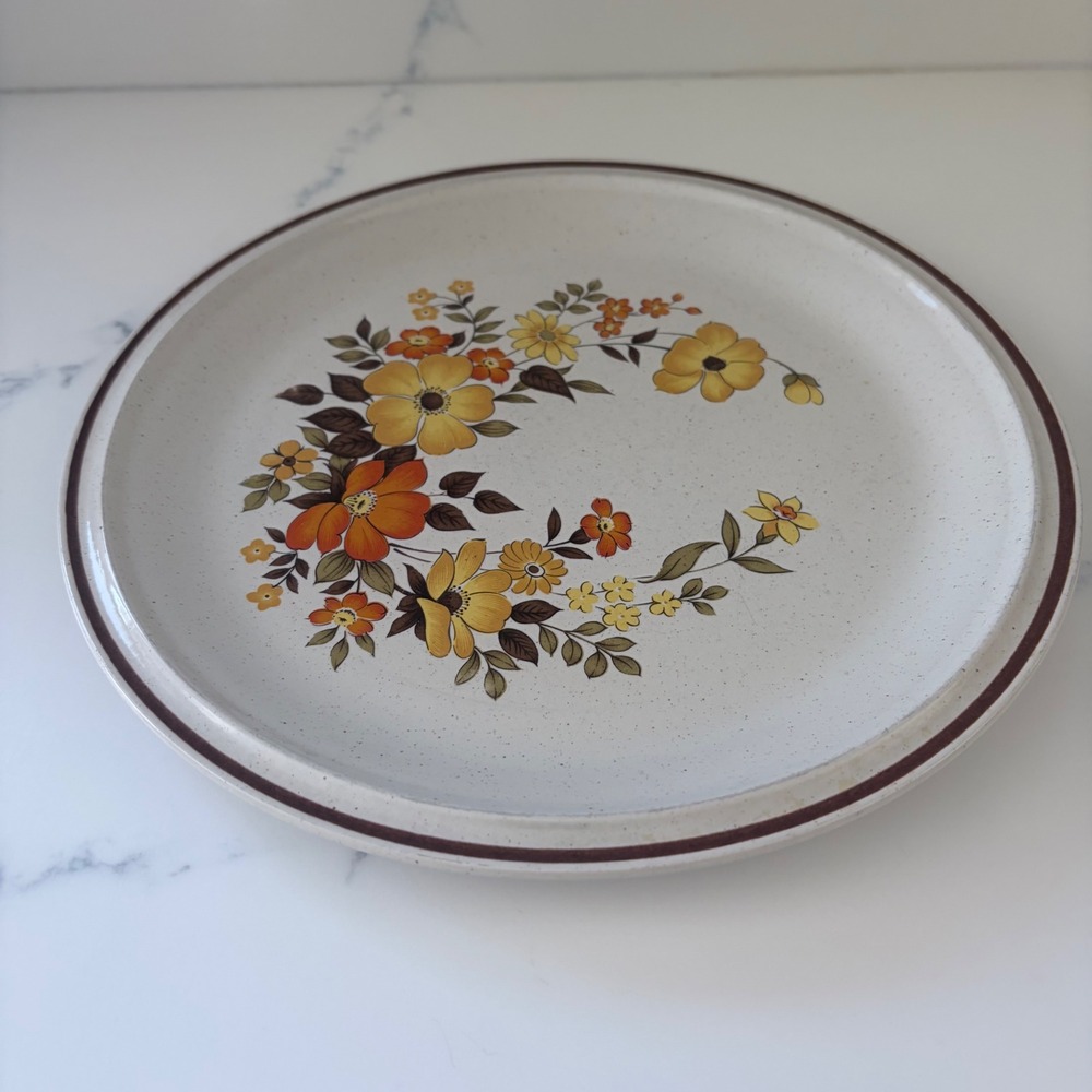 Hearthside Stoneware Chablis Dinner Plate Casual Elegance Floral Japan 571 10.5"
